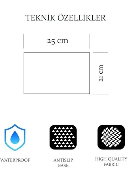 25X21 cm Mini Ofis Mouse Pad