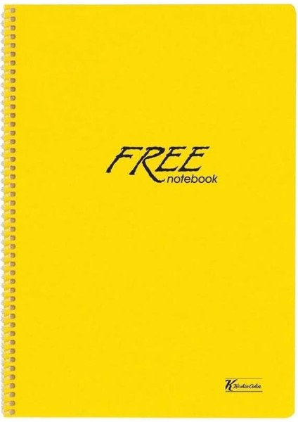 A4 Kareli 120 Yp. Pp Kapak Spiralli Free Okul Defteri
