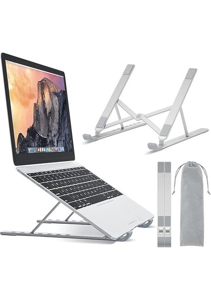 Taşınabilir Laptop Standı 10-17.3 Inç Dizüstü Bilgisayarlar Için Tablet, 7 Seviye Yükseklik