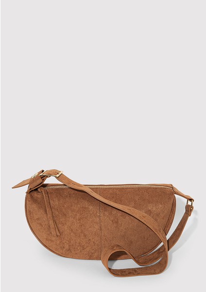 Suni Süet Kahverengi Çapraz Çanta 1912622-70280