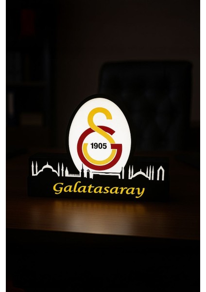 Galatasaray Tasarımlı Dekoratif Aydınlatma Gece Lambası