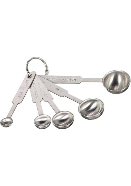 Epinox Ölçü Kaşığı Seti 5'li Paslanmaz Çelik Ölçüm Kaşığı Seti, Çok Renkli fiyatları