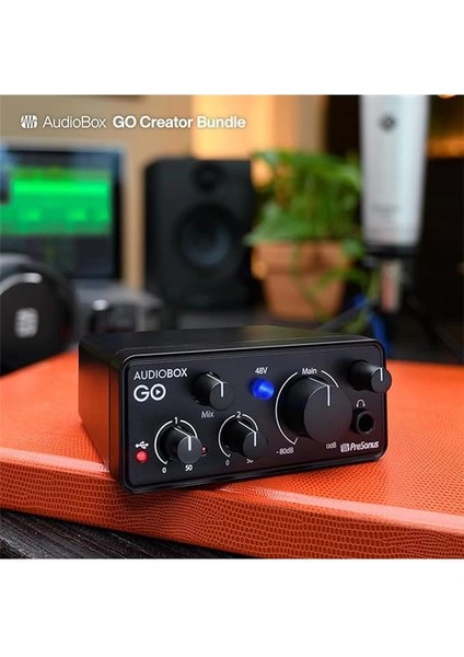 Audiobox Go Creator Bundle, Profesyonel Kayıt Seti(Türkçe Daw Yazılımı ile Birlikte) (Ses fiyatları