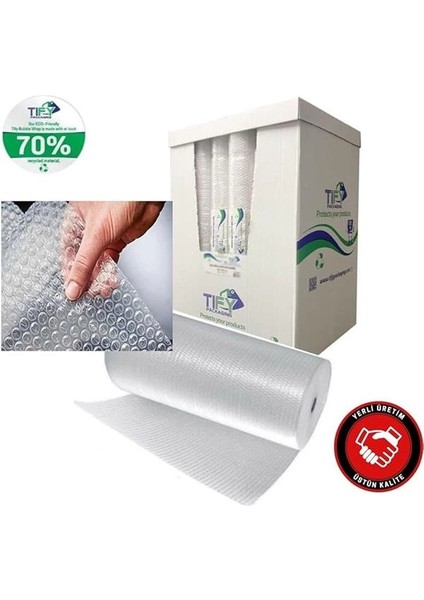 Balonlu Naylon 50CM x 50MT (En: 50 Cm, Boy: 50MT.) Üç Katlı Eşya Koruma Ambalajı, Pat Pat indirimleri