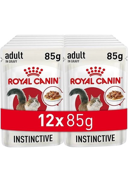 Instinctive Gravy Pouch Yaş Kedi Maması 85 gr x 12 Adet