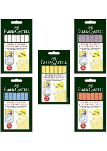 Faber-Castell Tack It 50 gr Yapıştırıcı, Sökülebilir ve Yeniden Kullanılabilir Yapıştırıcı (Çok indirimleri