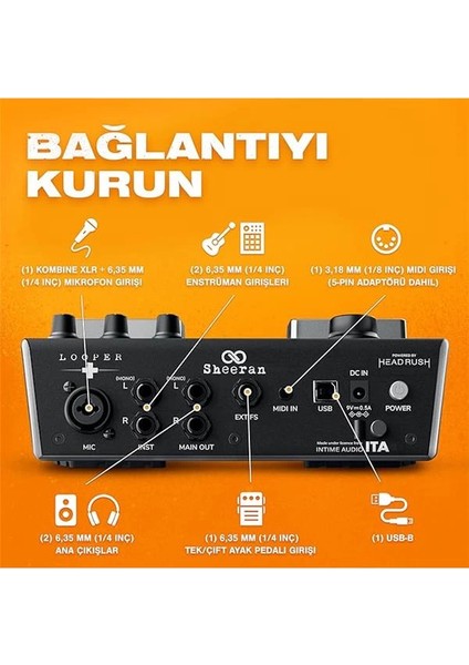 + Çift Kanallı Looper Pedalı, Gitar, Bas, Klavye, Vokal ve Daha Fazlası Için, 128