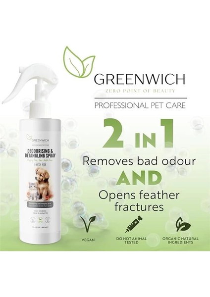 Kedi Köpek Tüy Açıcı Sprey 400 ml | Kolay Tarama | Kıtık Açıcı | Koku Giderici | Vegan modelleri