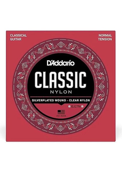 D'addario EJ27N 4/4 Normal Tension Klasik Gitar Teli
