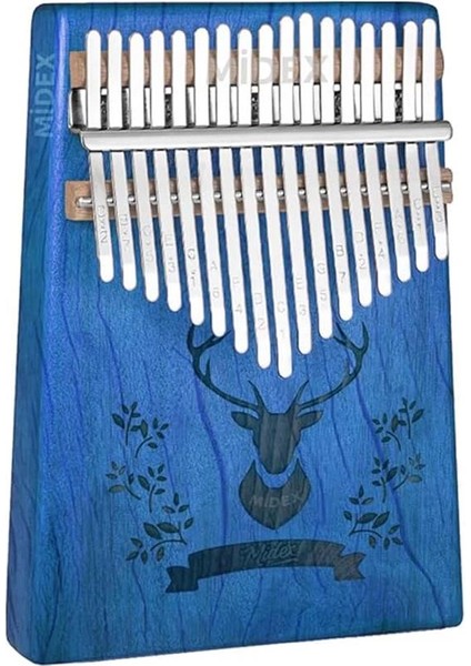 KLX-454G Hakiki Ağaç Geyik Desenli Kalimba 17 Tuşlu fiyatları