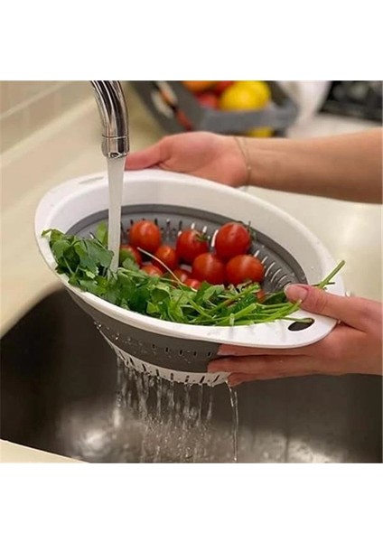 Katlanabilir Oval Süzgeç, Akordiyonlu Süzgeç Yer Kaplamayan 40 Cm, Bpa Içermez fırsatları