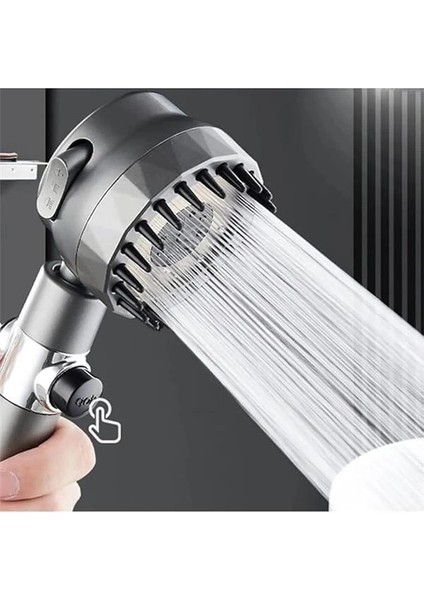 Masajlı Çok Fonksiyonlu Ayarlanabilir Filtreli Arıtmalı Krom Duş Başlığı El Duşu 3 Modlu modelleri
