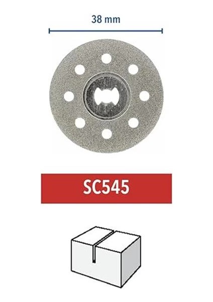 SC545 Ez Speedclic Elmas Kesme Diski, 38 mm modelleri