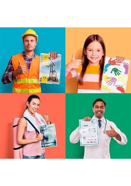 A4 Laminasyon Cihazı, 80 Ila 125 Mikron Laminasyon Folyoları Için, Laminasyon Kılıfları Dahil