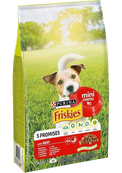 Mini Menu Köpek Sığır Etli 1.5 kg