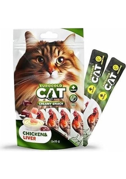 Cat Sıvı Kedi Ödülü Tavuk - Ciğer 5X15 gr modelleri