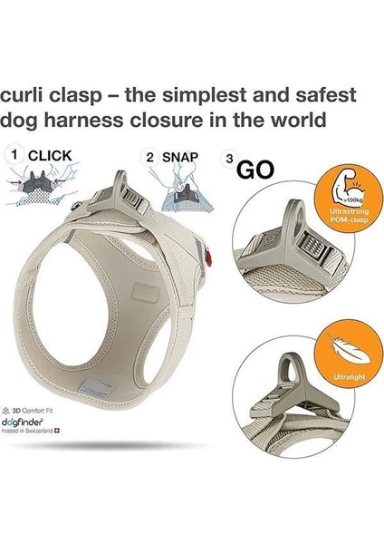 Vest Harness Clasp Air-Mesh Light-Tan 2xs modelleri