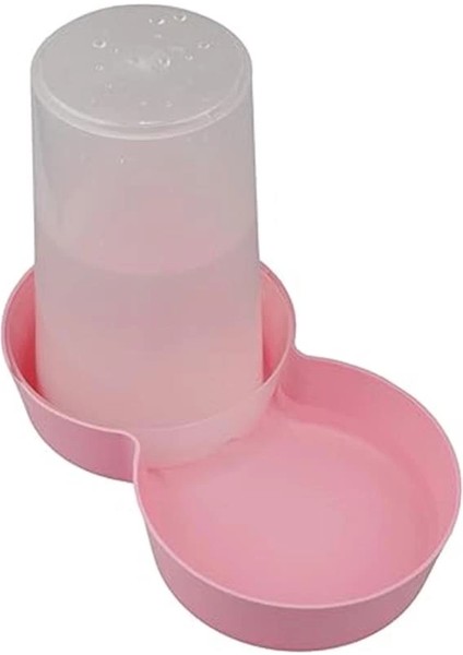 Hazneli Plastik Kedi-Köpek Mama ve Su Kabı 1,5 Lt Yuvarlak Pembe fırsatları