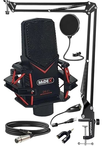 Gaming GMX1ST Oyuncu Mikrofonu Tak Çalıştır Oyun Mikrofonu (Bilgisayar ve Telefon)