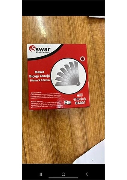 Maket Bıçağı Yedeği, 18 mm x 0,5 Mm, Karbon Çelik, Ultra Keskin, Dayanıklı Uç, 7 Kırımlı fiyatları