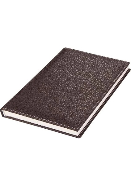 4913 Defter 17X24 Cm. Kareli̇ 160 Yapraklı Suni Deri Hilton Desen Kapaklı Kahverengi, Kahverengi