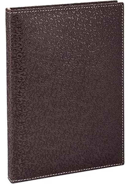 4913 Defter 17X24 Cm. Kareli̇ 160 Yapraklı Suni Deri Hilton Desen Kapaklı Kahverengi, Kahverengi