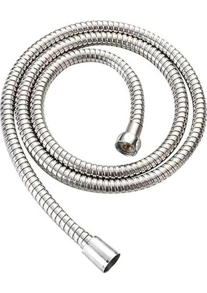 Spiralli Örgülü Duş Hortumu,banyo Duş Hortumu (1,5 Metre) (Krom)