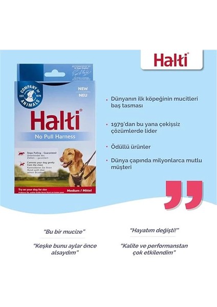 Halti Köpek Çekme Önleyici Göğüs Tasması, Orta Boy fırsatları