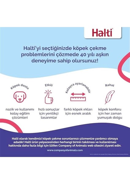 Halti Köpek Çekme Önleyici Göğüs Tasması, Orta Boy