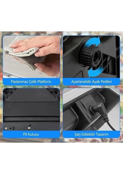 Elektronik Dijital Terazi, Bakkal Manav Market ve Kasap Kullanımına Uygun, 40 kg Kapasite