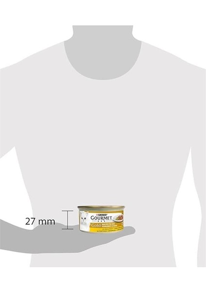 Gold Parça Etli Somonlu & Tavuklu Yaş Kedi Maması, Yetişkin, 85 G indirimleri