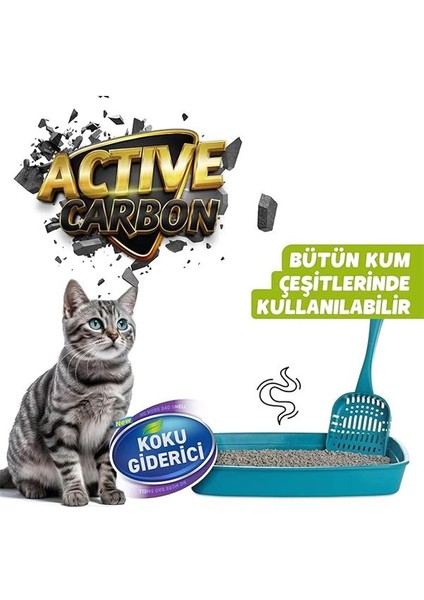 Active Carbon 500 gr Koku Giderici - Kedi Kumu Koku Giderici Kokusuz Kedi Tuvaleti Doğal Kum fırsatları