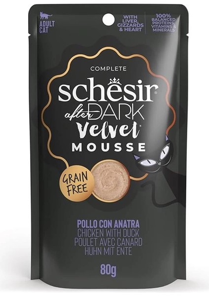 After Dark Tavuk ile Ördek Mus Yetişkin Kedi Pouch 80G
