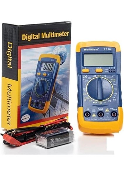 A830L Dijital Multimetre Avometre Ölçü Aleti