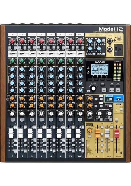 Model 12-10 Kanal Analog Mikser & 12 Kanal Dijital Kayıt Özellikli