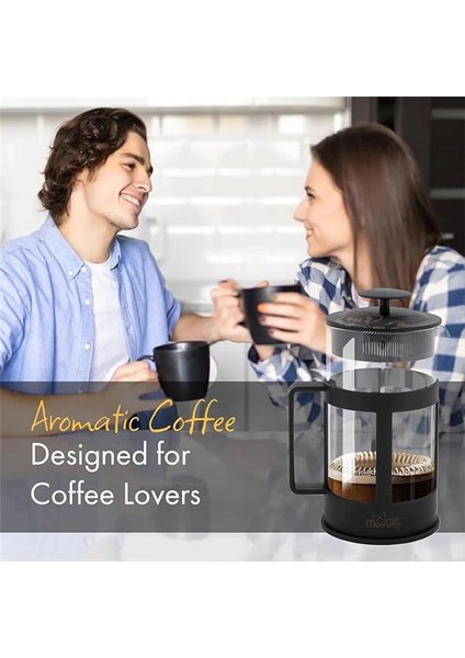 FY04 Kahve ve Bitki Çayı Için French Press, 800 ml