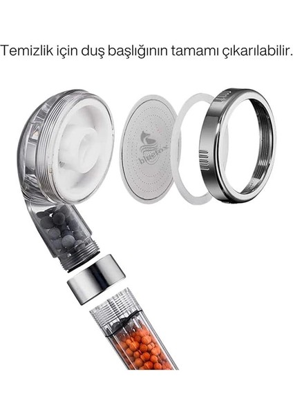 Arıtmalı Tasarruflu Duş Başlığı - 3 Fonksiyonlu Püskürtme MODLARI,%200'E Kadar Artan Su modelleri