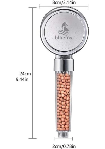 Arıtmalı Tasarruflu Duş Başlığı - 3 Fonksiyonlu Püskürtme MODLARI,%200'E Kadar Artan Su