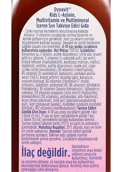 Kids Arjikidmulti 150 ml modelleri