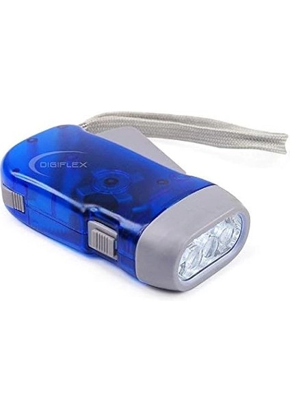 Digiflex Batterielose Led-El Feneri, Dynamo ve 3 LED Kamp Için