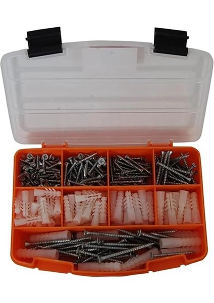 Netzerkoz All Essential Fasteners 320PARÇA 12 Çeşit Vida Seti, Dübelli Sunta Vidası Seti,matkap Ucu indirimleri