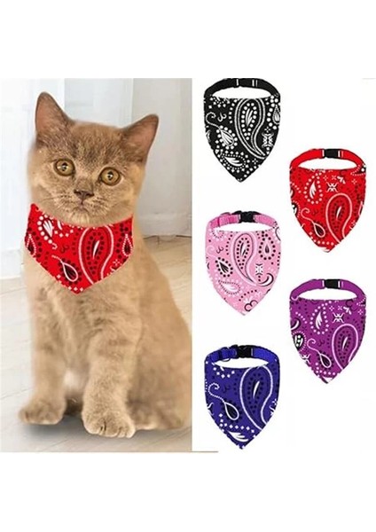 Evcil Hayvan Kedi Boyun Tasması Yakalık Önlük Fular Kırmızı 210 fiyatları