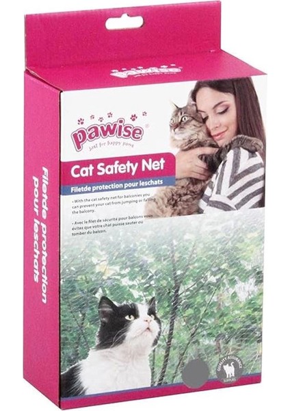 Pawise Kediler Için Balkon ve Pencere Koruma Ağı 3X2M