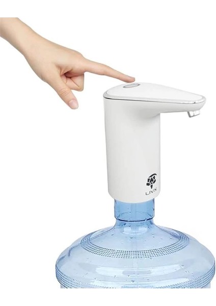 Şarjlı Damacana Su Pompası Yeni Nesil Otomatik Gümüş XHB-060 modelleri