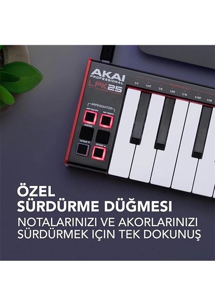 LPK25 - USB Mıdı Klavye Controller Mac ve Pc Için Arpejatör ve Müzik Prodüksiyonu indirimleri