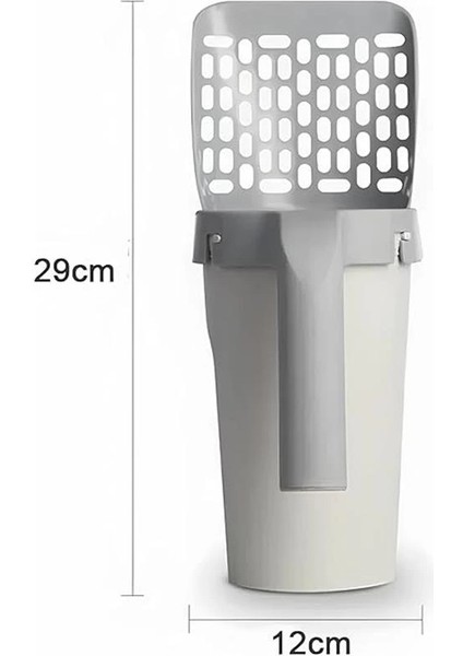 Elekli Poşet Hazneli Kedi Kum Temizleme Küreği Kaka Poşeti Hediyeli Kum Küreği indirimleri