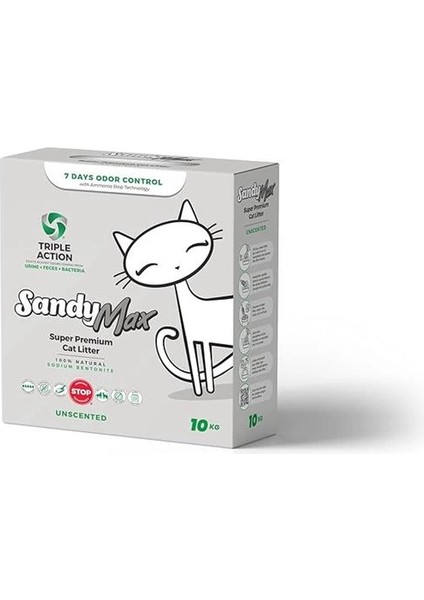 Max Super Premium Aktif Karbonlu Topaklanan Kokusuz Kedi Kumu 10KG