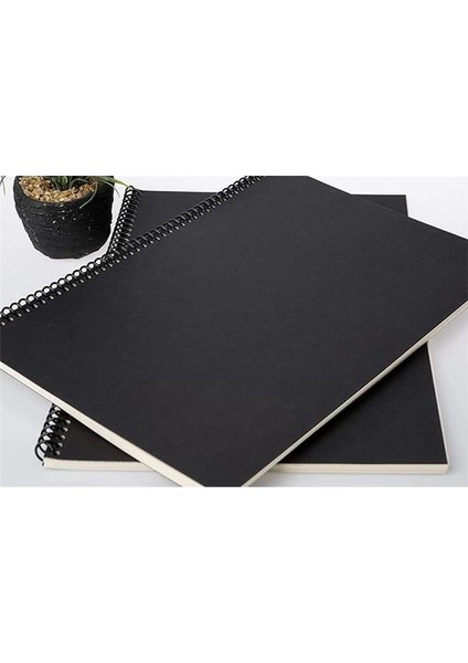 Çizgisiz Spiralli Not Defteri, A4 Boyut (21X29,7 Cm), 60 Yaprak, 90GR. Ivory Kağıt