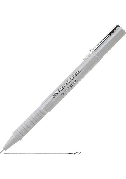 Faber-Castell Pigment Çizim Kalemi Seti, 4’lü Siyah, 0.2/0.4/0.6/0.8 mm Uç, Su ve Işık Geçirmez