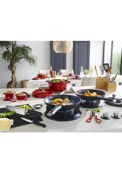 Zwilling Madura Plus Duraslide Yapışmaz Granit Kaplama Kızartma Tavası, Granit ve Alüminyum, Siyah modelleri